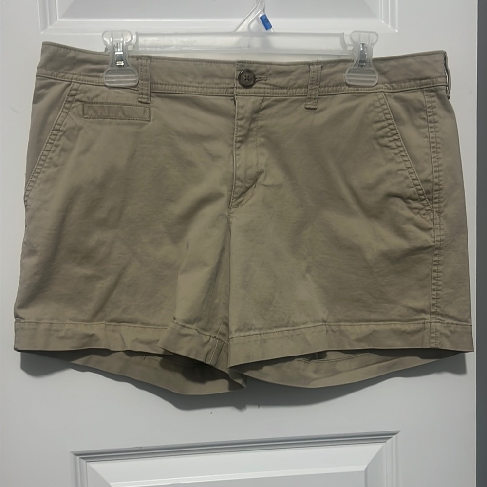 Old Navy Tan 5” Shorts Cotton Blend